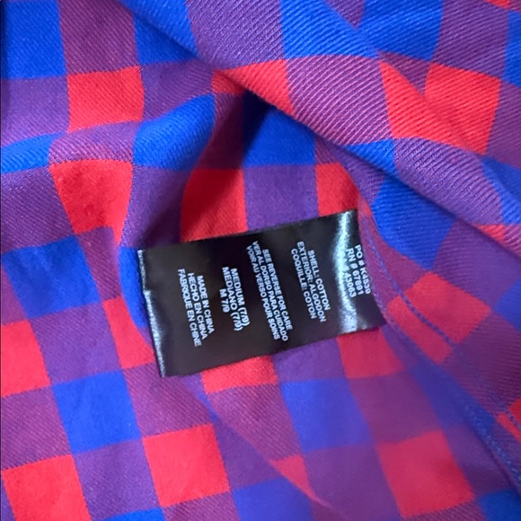 NFL Red and Blue Plaid Men's Shirt - Picture 3 of 4